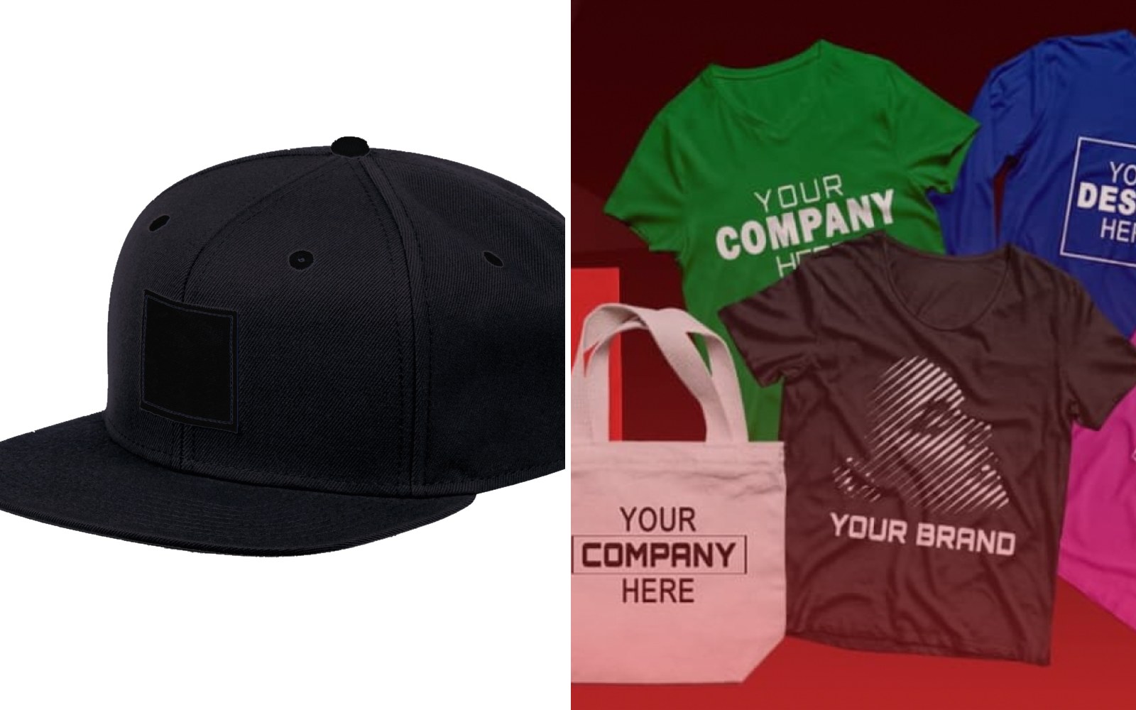 Branded giveaway items examples from Ninja Stitch