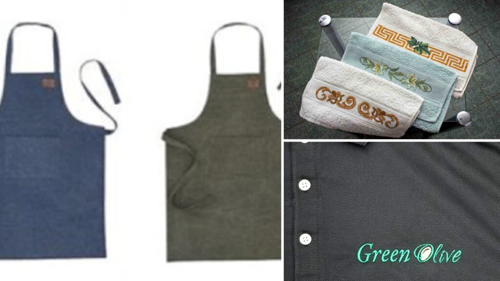 Custom embroidered aprons by Ninja Stitch in Los Angeles