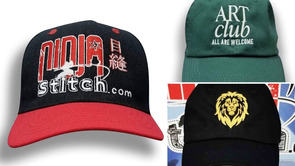 Custom embroidered hats by Ninja Stitch in Los Angeles