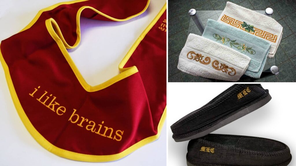 Personalized embroidered gifts by Ninja Stitch in Los Angeles
