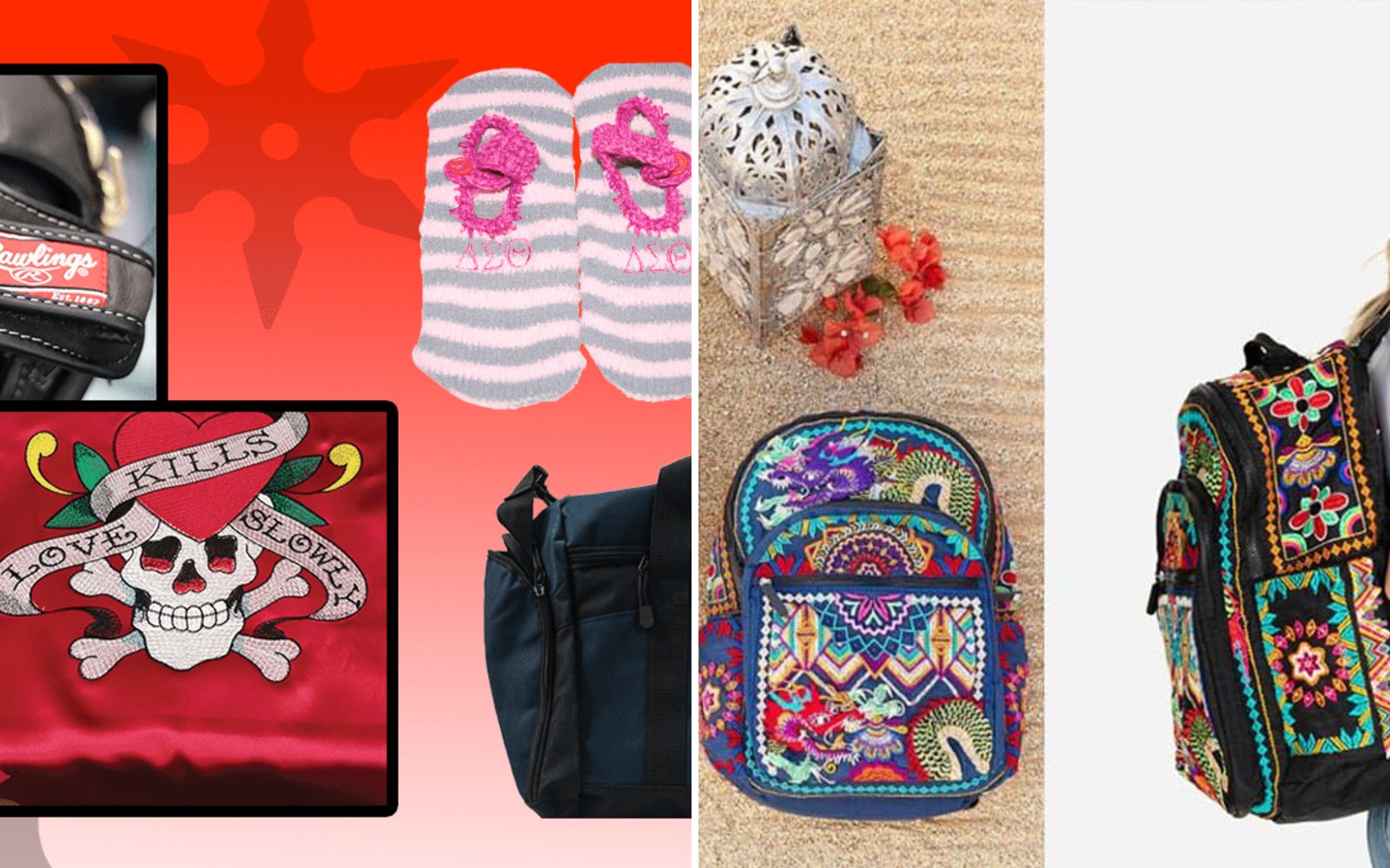 Holiday promotional gifts examples from Ninja Stitch