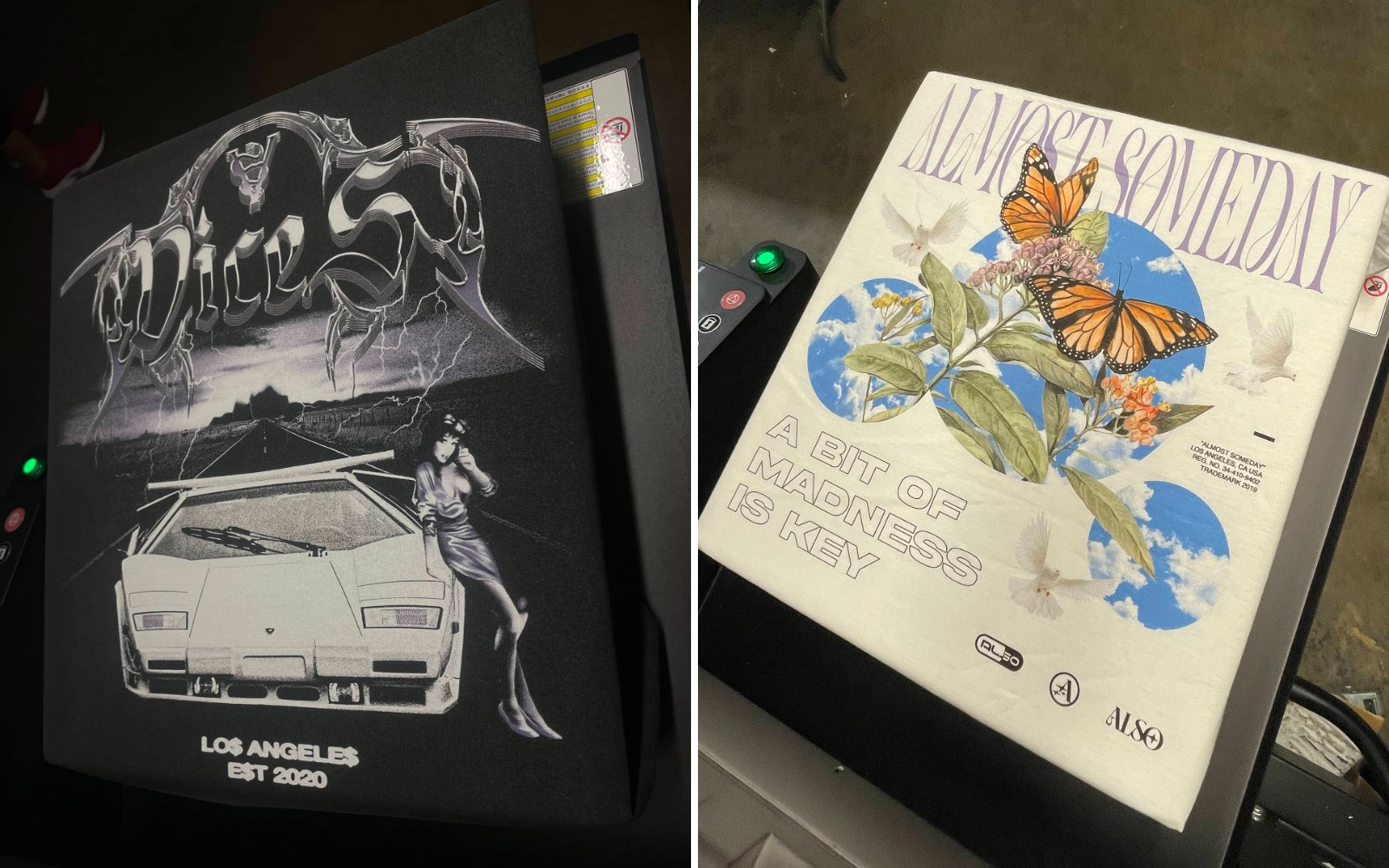 Custom printed t-shirts examples from Ninja Stitch