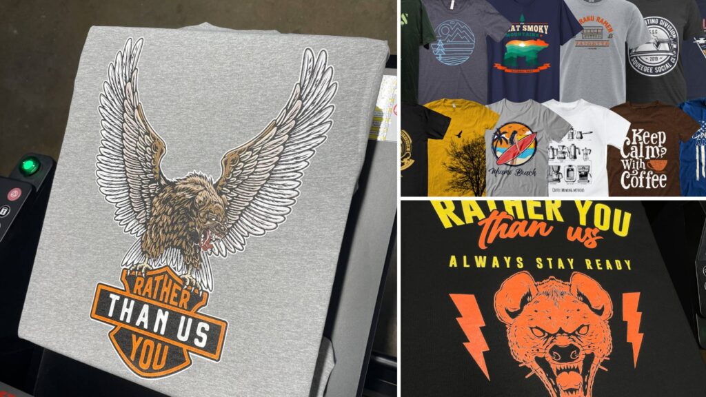Custom printed t-shirts by Ninja Stitch in Los Angeles