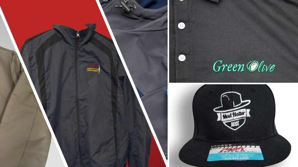 Custom embroidered clothing by Ninja Stitch in Los Angeles