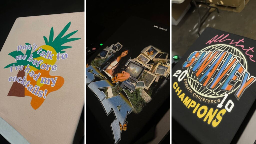 DTG printed t-shirts by Ninja Stitch in Los Angeles