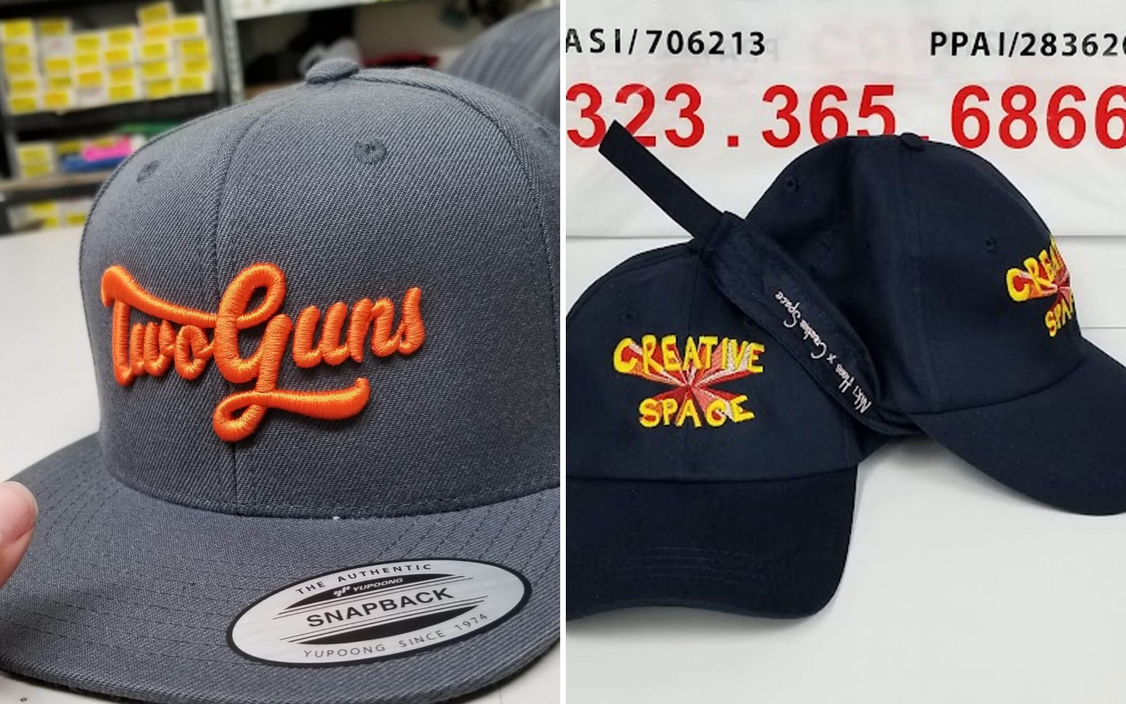 Machine embroidery stitching examples from Ninja Stitch